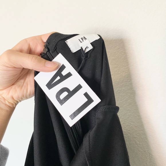 NWT LPA Adora Long Sleeve Midi Dress in Black - Picture 7 of 7